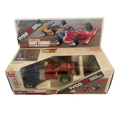 1987 TYCO Vintage 9.6 Volt Indy Turbo RC Car Al Unser Jr Dominos Radio Control