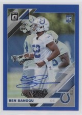 2019 Panini Donruss Optic Rookies Blue Prizm Auto /75 Ben Banogu #124 Auto 0oq6
