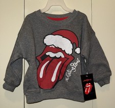 The Rolling Stones Unisex Crewneck Christmas Sweatshirt Size 2T New
