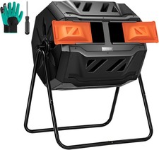 Outdoor Tumbling Composter Dual Rotating Batc...