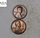 1920+1937 Lincoln Wheat Penny Cent Set/Lot ~ VF+AU (wood grain toned) ~ ZWL26