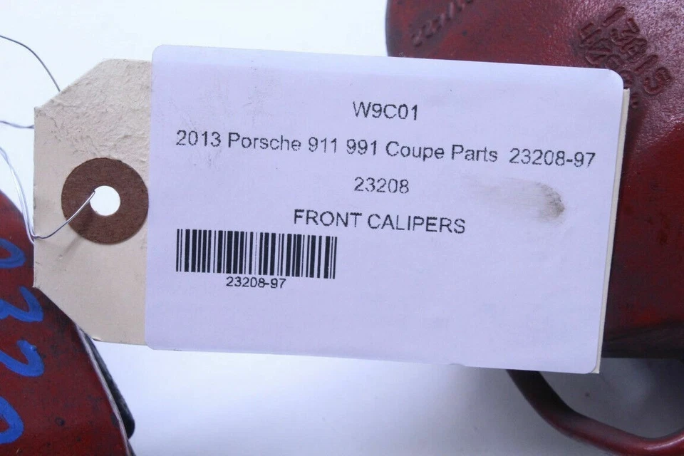 Juego de pinzas de freno delanteras derecha izquierda térmica Porsche 911 991 2012-2016 3,4 Dmg O Foto 3 de 4