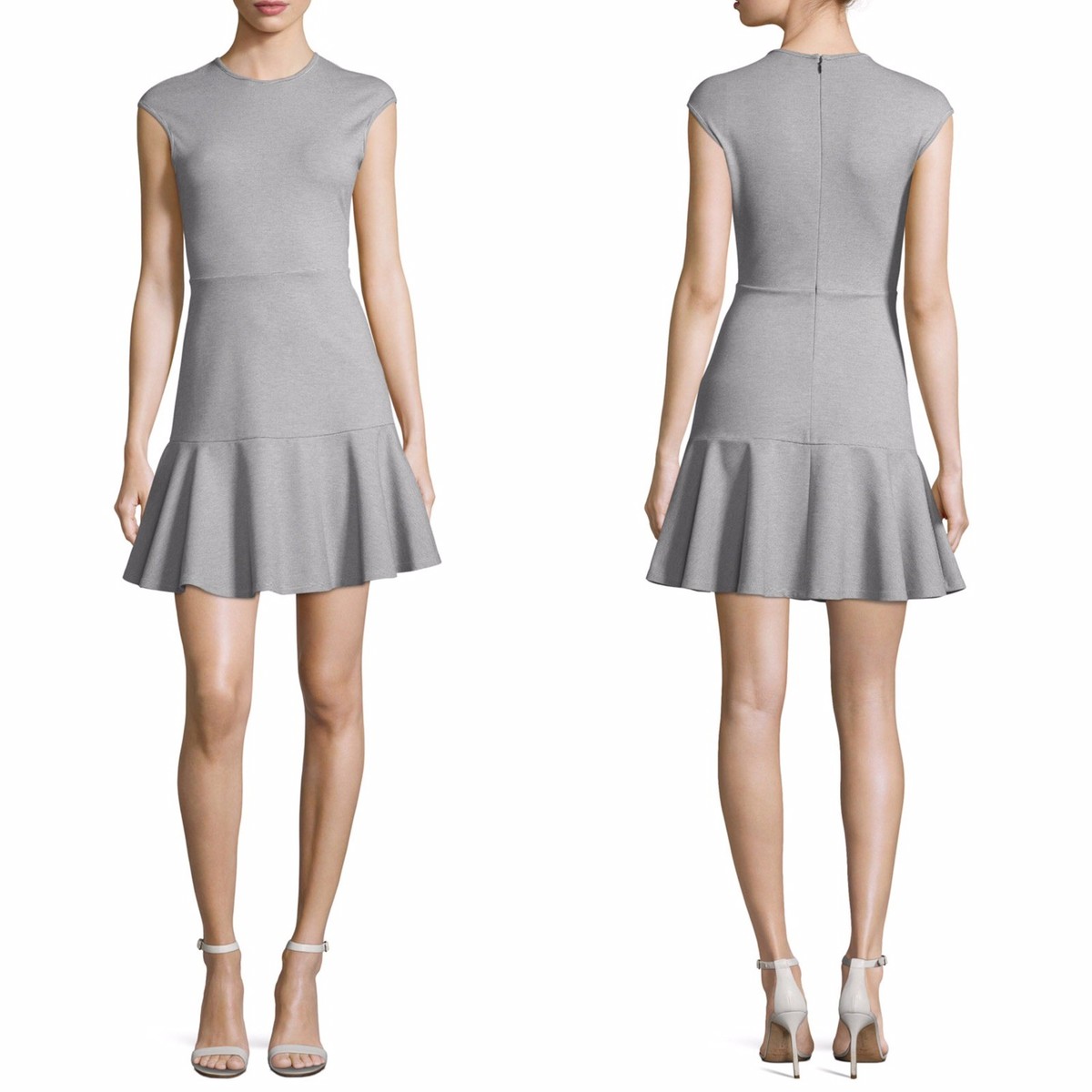 Theory Drop-Waist Dress - Black/White