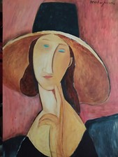 quadro dipinto a mano  Olio su tela MODIGLIANI Falso d'autore 70X50
