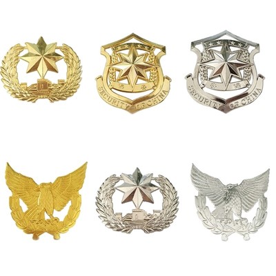 Helmets Decors Badge Party Caps Badge Hat Accessories for Stage Costume Uniform