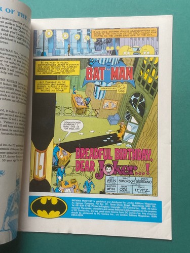 Batman Monthly UK #1-56 Pick your Issues! (DC London Editions '88-91) + Specials - Imagen 71 de 231