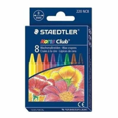 Staedtler Noris Wax Crayons - Assorted Colours  - Pack of 8