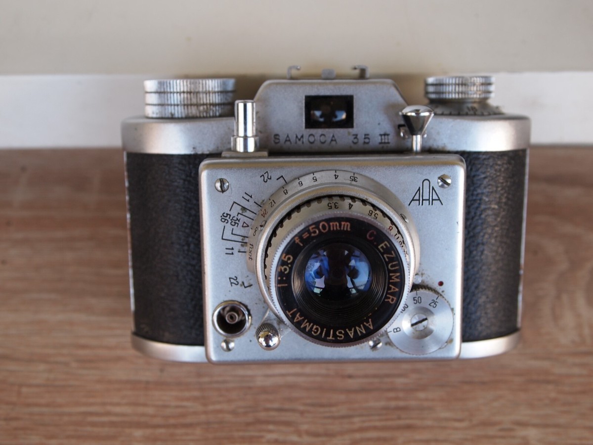 Samoca 35 III Film Camera Lens. C. Ezumar Anastigmat 1:3.5/50mm