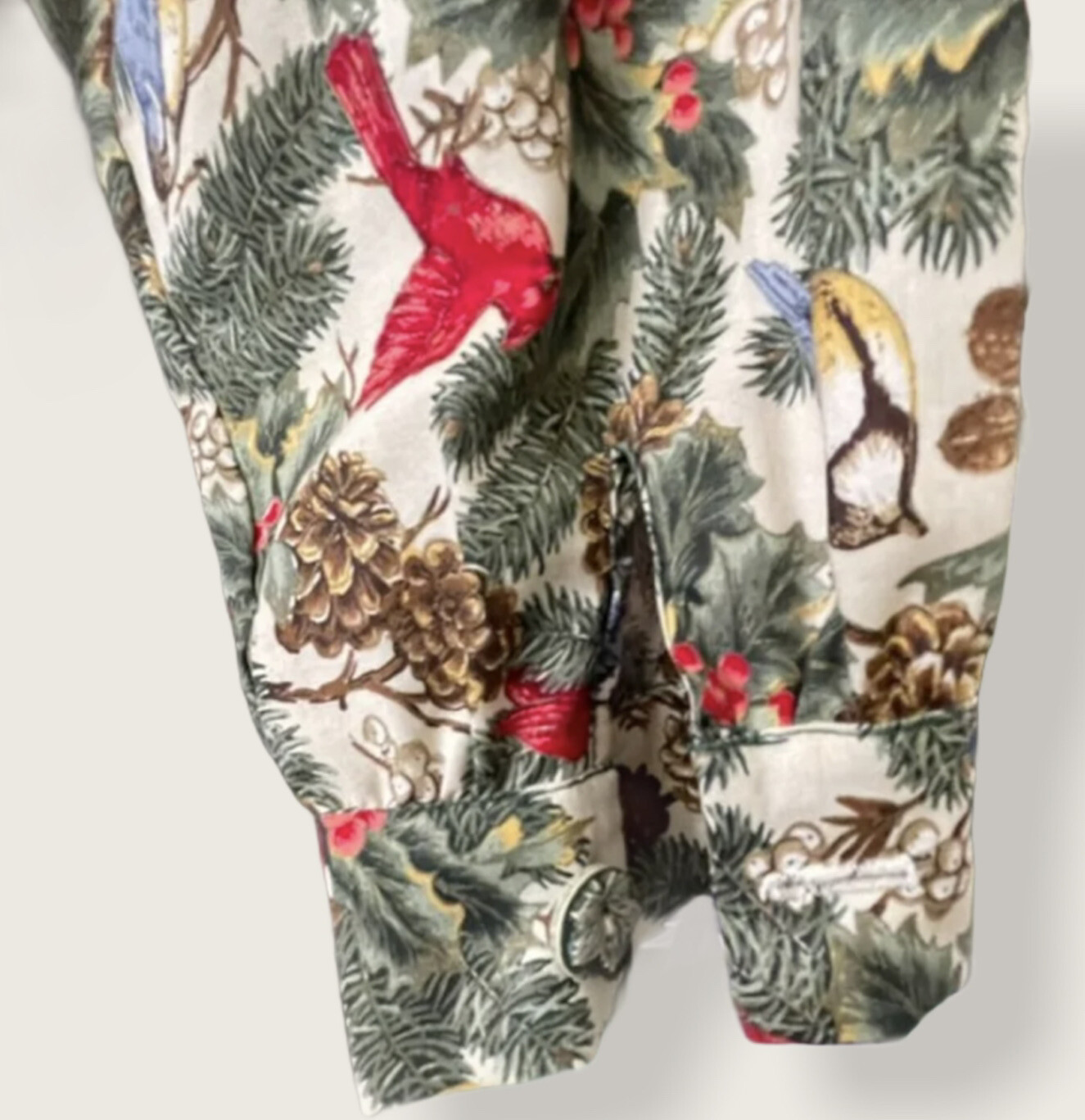 Printed long sleeve collard button down belted dr… - image 10