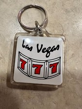 Las Vegs 777 Acrylic Souvenir Keychain