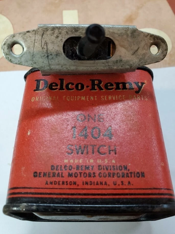 Interruptor de luz de tablero Delco Remy 1404 Buick Chevrolet Truck GMC Olds 1936-1946, Nuevo de Lote Antiguo Foto 4 de 4