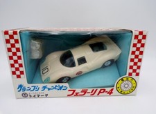 RARE 60's Toy Mark Japan B/O Motorized Ferrari 330 P4 Car NOS Ideal Motorific