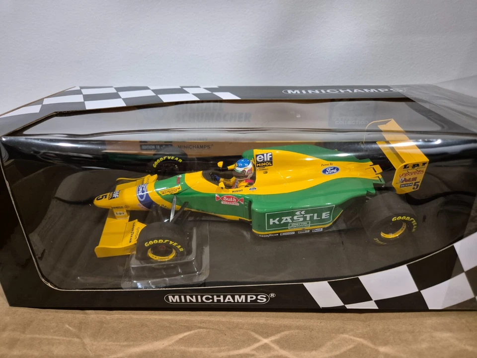 Minichamps 1.18 Benetton Ford B193B Schumacher 1993 German F1 GP 510932805 - Image 2 of 4