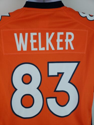 Official Nike NFL Onfield Denver Broncos #83 Wes Welker Orange Medium Jersey - Picture 5 of 9