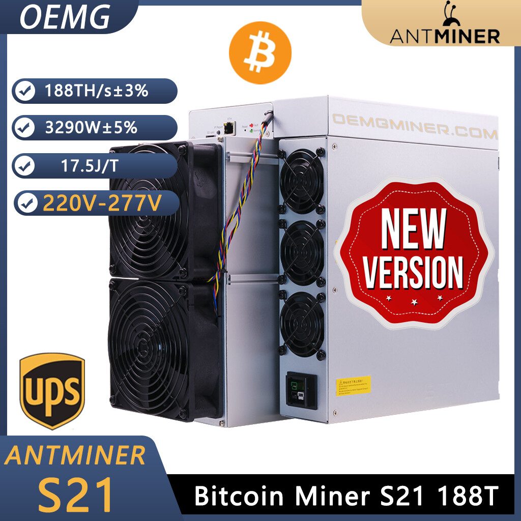 New Bitmain Antminer S21 188T 3290W Bitcoin BTC ASIC Miner ready stock |  eBay