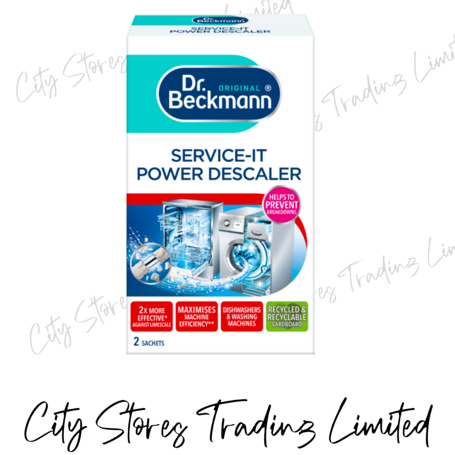 Washing Machine & Dishwasher Cleaner Freshener Descaler Dr Beckmann