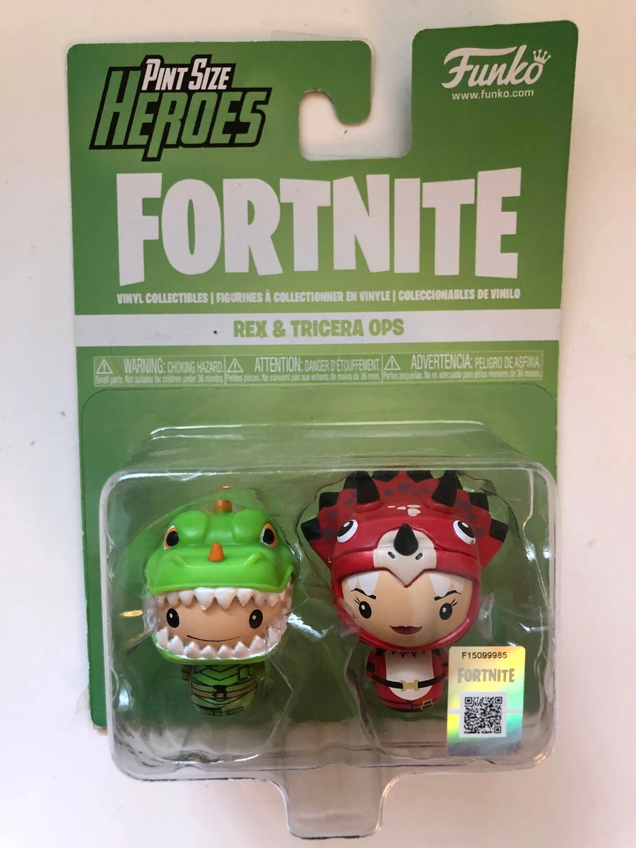 Funko Pint Size Heroes Fortnite 2 Pack REX TRICERA OPS NIB