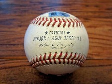Astros vs Indians Game Used Baseball 7/21/2021 McCullers to Franmil Reyes Hit F