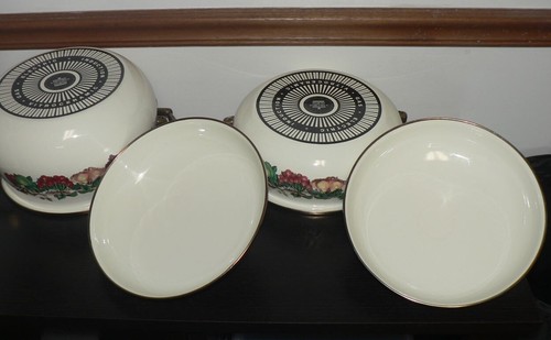Tabletops Unlimited Kensington Garden Vitroceramic 2 Dutch Oven Pots with Lids - Picture 4 of 6
