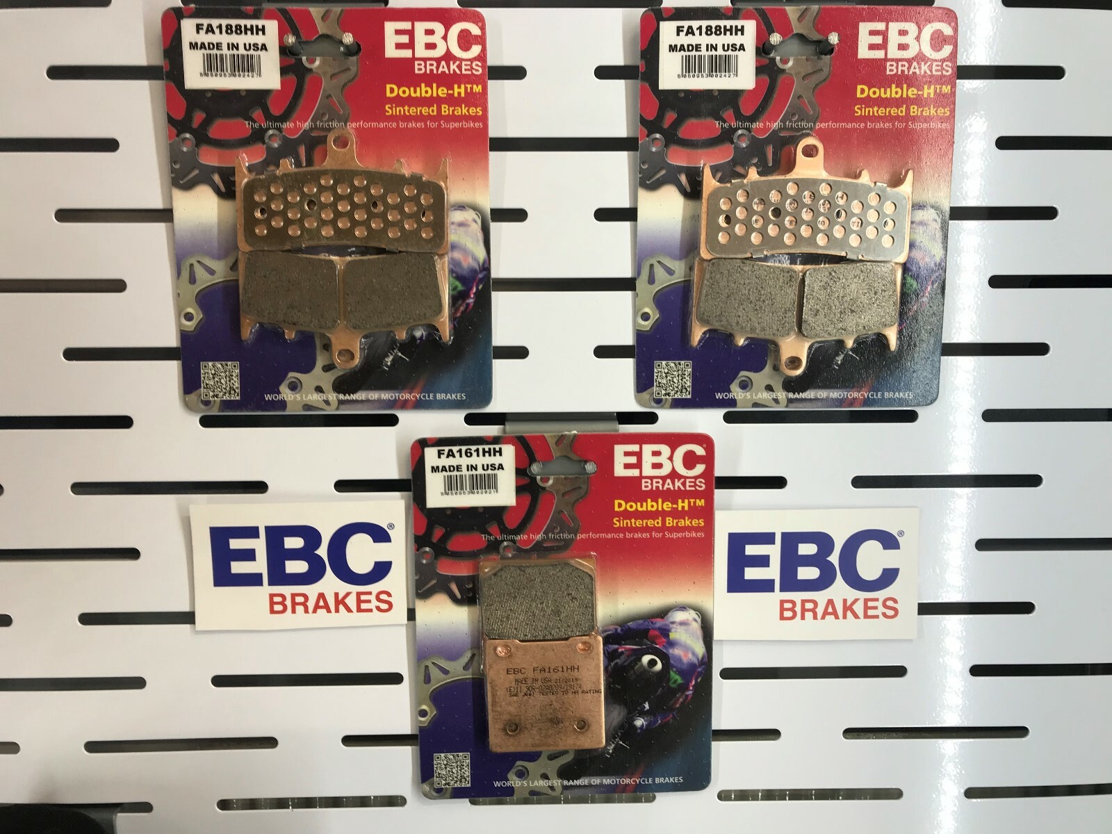 Suzuki GSX1300R Hayabusa 1999-2007 EBC Front Sintered Double H BrakePads FA188HH - Image 94