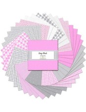 Essential Gems By Wilmington Prints - Gray Blush - 5 Karat Gems/Charm Pack