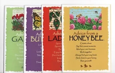 NEW SET OF 12 "ADVICE FROM..." BLANK NOTE CARDS & ENVELOPES Garden & Insects #A