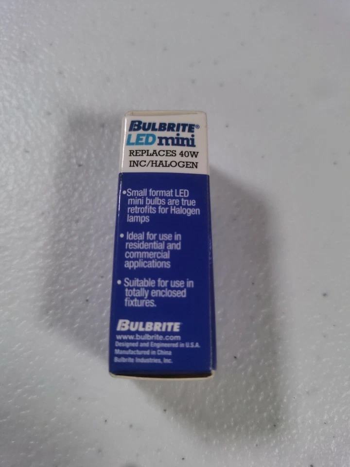 Bulbrite led mini 770616  LED4GY6/27K/D/2 T6 GY6 clear 400 lumen replaces 40w  - Image 2 of 4