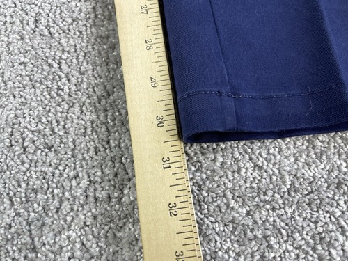 IZOD Pants Mens 31x30 Blue Chino Slacks Slim Fit Flat Front Performance Stretch - Picture 12 of 15