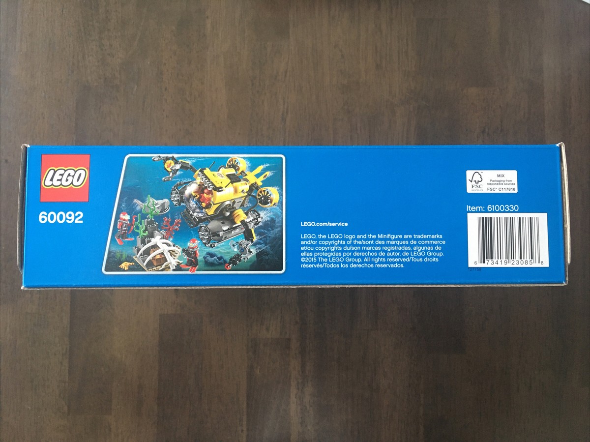 LEGO City Deep Sea Submarine 60092 New Unopened Authentic Retired