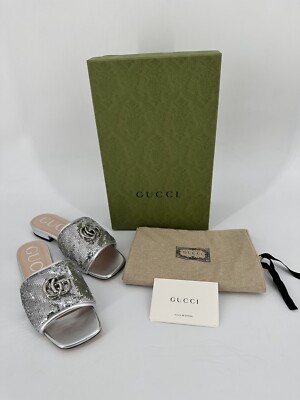 NEU Original GUCCI Damen Pumps 646552 Pantolette Große-IT-37 /UK-4 /US-7/DE-38