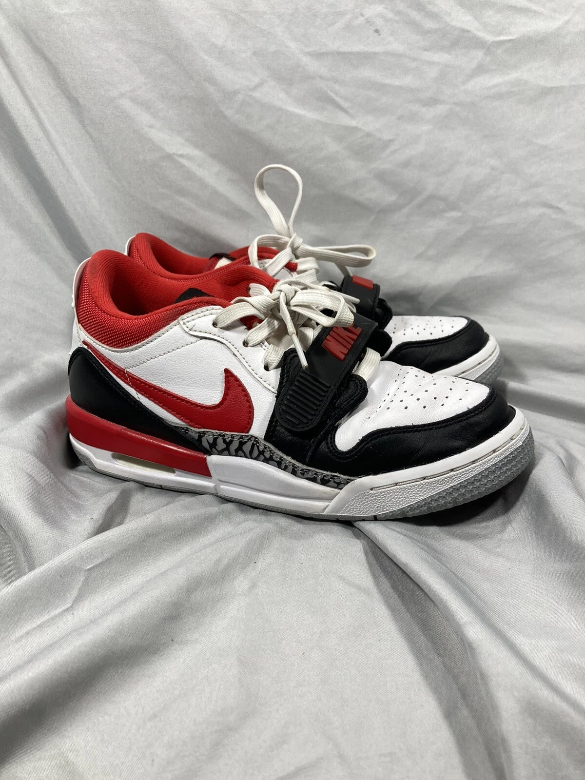 Nike Air Jordan Legacy 312 sneakers basse rosso fuoco bianco taglia Y5 5 7donna