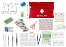 Advanced Surgical Suture Kit, First Aid Medical Travel Trauma Pack, 50 Pieces