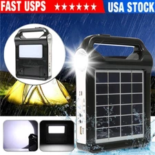 Portable Solar Power Station Charger Generator Inverter Emergency Battery Bank