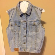 PS Gitano Sleeveless Denim Vest Size M Motorcycle