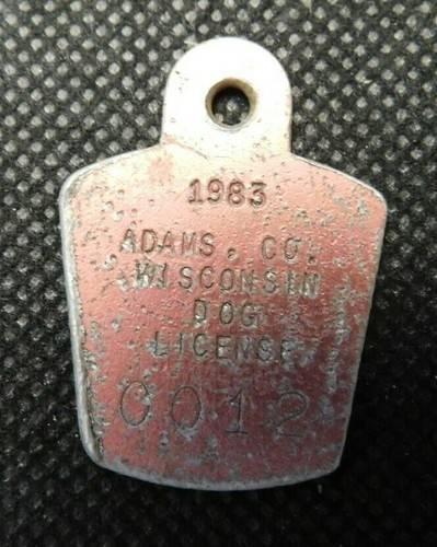 1983 ADAMS CO WISCONSIN DOG TAG!   e1062UDC
