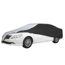 AutoCraft Premium Car Cover: Silver/Black, Fits up to 16' 8" L, All Weather Prot