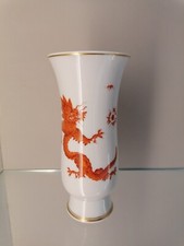 Meissen  Vase roter Ming Drache Mingdrache Gold ca. 20 cm 1. Wahl Top