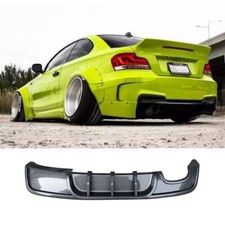 Glanz Schwarz ABS Für2007-2013 BMW1er E82 Heckdiffusor Lippe Doppelauspuffrohre 