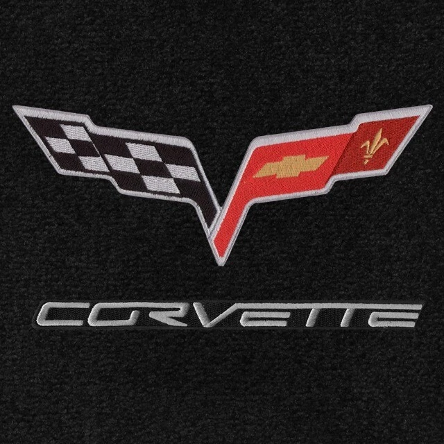 Tapete dianteiro Lloyd Mats CORVETTE LICENCIADO GM 2005 a 2013 Chevrolet C6 - NOVO - Imagem 2 de 4