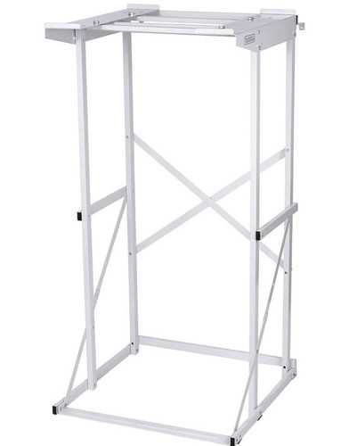 Black+Decker Washer Dryer Stacking Rack Stand, White