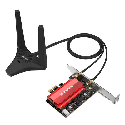 BE8800 WiFi7 PCIe Netzwerkkarte for Desktop PC Tri-Band BE200 WLAN Adapter BT5.4