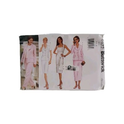 Butterick 6472 Jacket Dress Pants Misses Easy Sewing Pattern Uncut Size ...