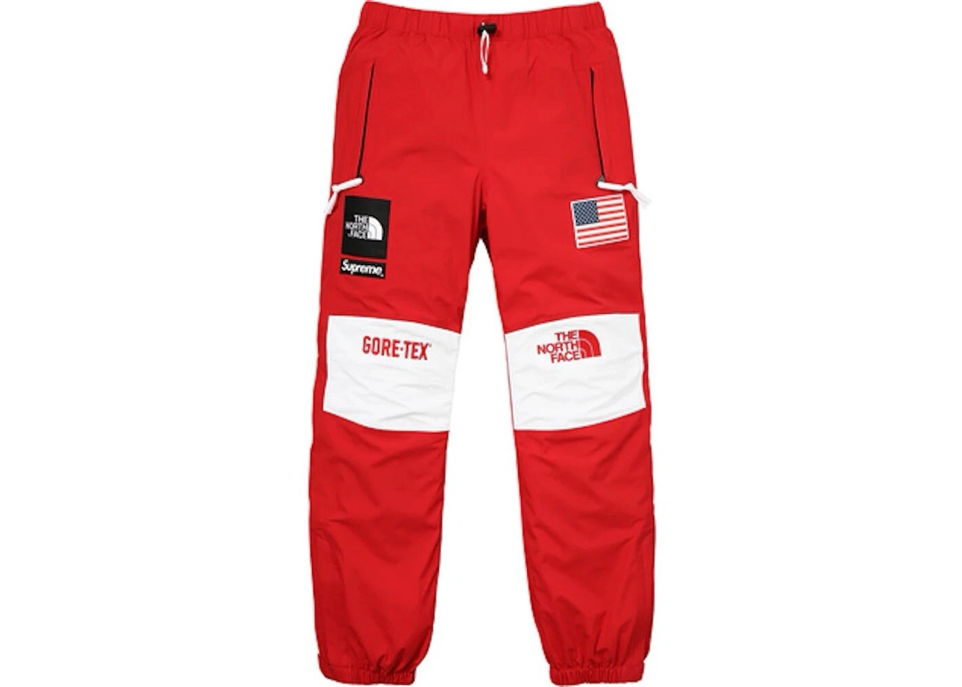 Pantalon Supreme X North Face GoreTex 1990 TAE rouge neuf avec étiquette 1992 UAP (taille L)