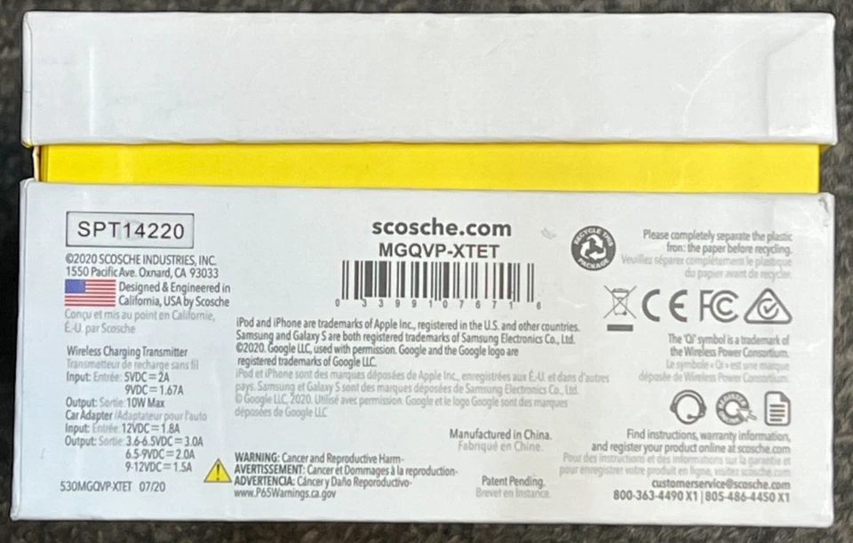 Scosche MagicGrip Auto-Grip Wireless Charging Vent Mount Qi Charging - Image 2 of 4