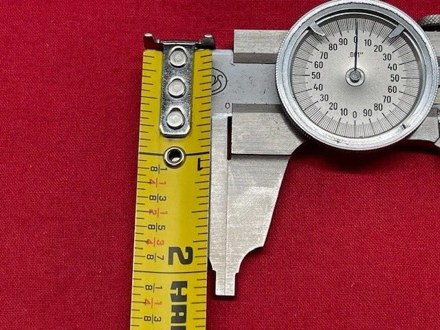 Helios Dial Caliper with Nib Jaws, Silver Face, 4"   - VINTAGE DESIGN RARE! - Image 4 of 4