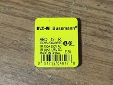 Ceramic Body Fuse 12A 250V Gray Fast-Acting ABC - ROHS QTY: 5