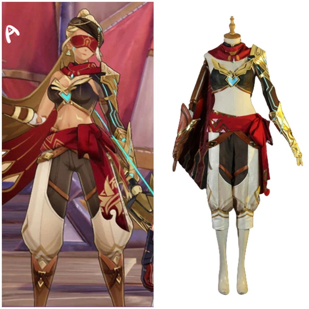 Genshin Impact Eremite Galehunter Costume Cosplay Suit Handmade | eBay