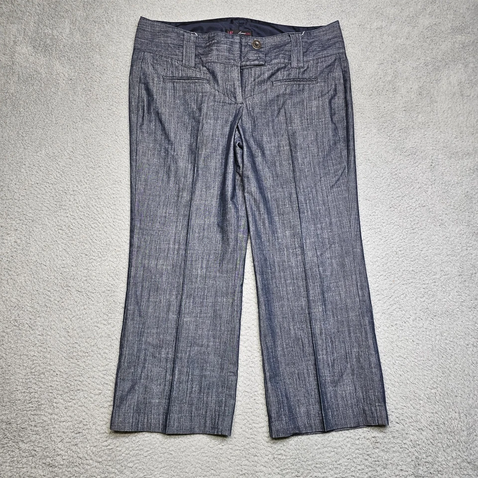 Pantalones Heart Soul para mujer 11 HS oscuros pierna ancha frente plano informales Foto 2 de 4