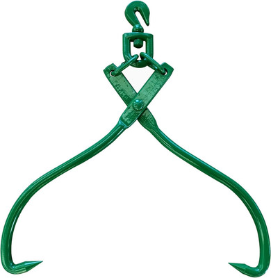 Timber Claw Hook, 32 in - Swivel Log Lifting Tongs Heavy Duty Grapple Timber Cla