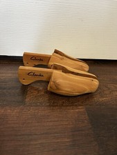 CLARKS Vintage Cedar Wood Wooden Dress Shoe Inserts Shoe Tree Shaper Size Large